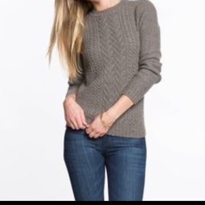 Wool cable knit marine layer sweater